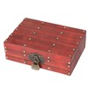 Antique Storage Box with Lock Wooden Document Box for Cosmetic