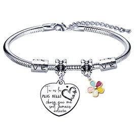 YZLPLP Original Best Friend Bracelet Gift, Gift for Best Friend (12), L, Stainless Steel
