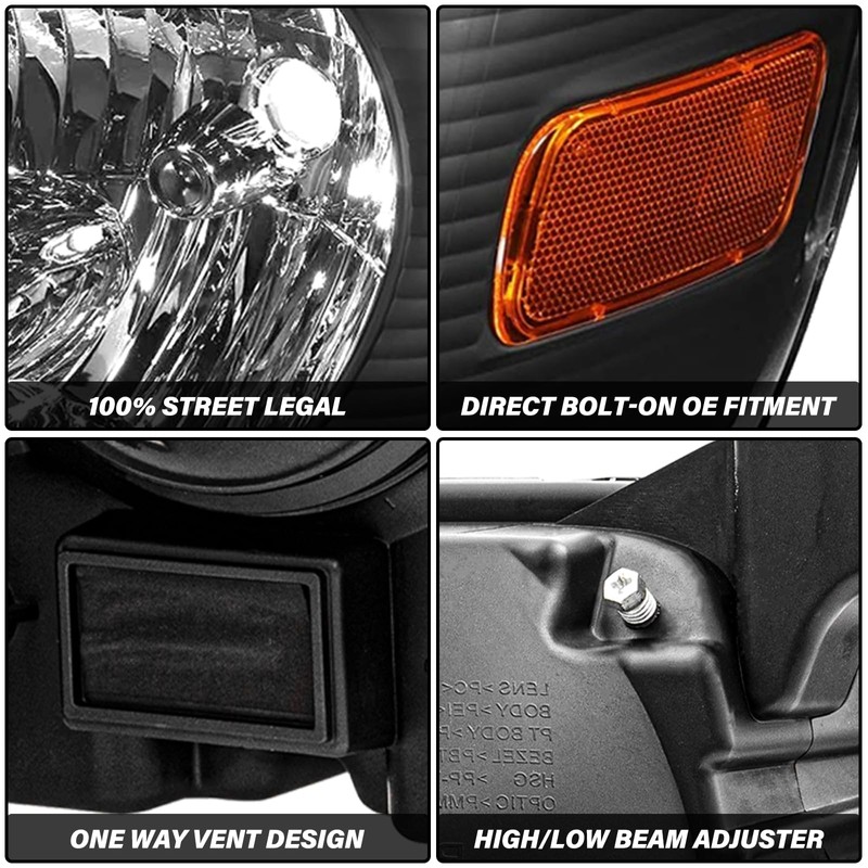 BRYGHT Headlight Assembly Fit for 2006 to 2010 Ford Explorer
