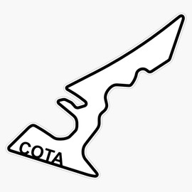 Circuit of The Americas Track Bumper Sticker Vinyl Decal 5"