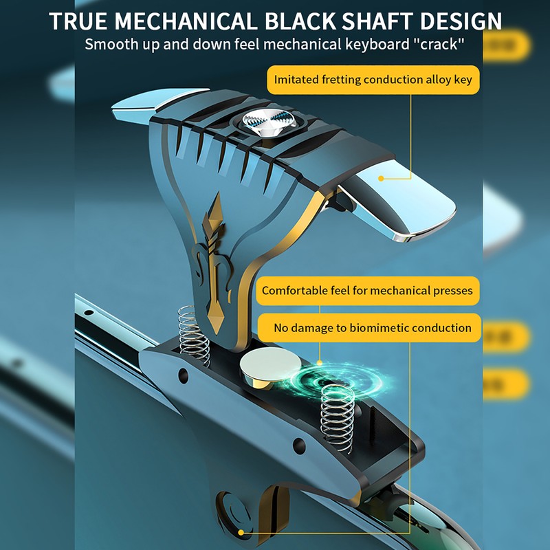 8 Pcs F1 Metal Games Buttons Mobile Shooting Trigger Controller