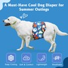 Grecle Cooling Dog Diapers Male 5 Pcs, Dog Belly Bands,