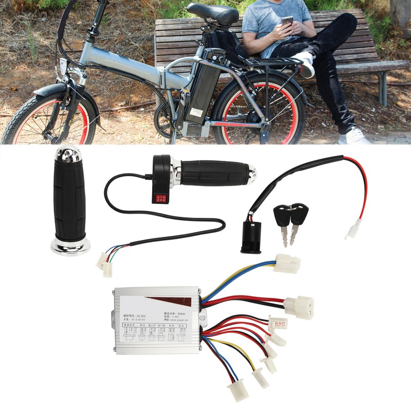 Electric Bike Conversion Kit 36V 500W Electric Bicycle Brushed Controller