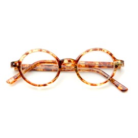Round Reading Glasses in Brown Tortoise/Black by Readers.com | The Bookworm | +3.25