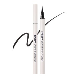 Peripera Speedy Skinny Brush Liner, 001 Hazel Black, 1 piece / 페리페라 스피디 스키니 브러쉬 라이너, 001 헤이즐블랙, 1개