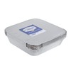 Pack of 10 Square Aluminum Container Pans with Lids ~