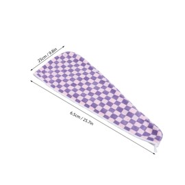 WOONEKY 2pcs Quick Dry Hair Turban Towels Soft Absorbent Checkered Shower Wraps for Women Fleece Hair Drying Caps with Button for Fast Drying and Comfort