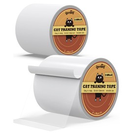 ScratchGuard Cat Furniture Protector Tape - 2 Rolls, Clear Double Sided, 4in20 Yards