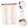 NOLITOY Eyebrow Stickers for Costumes Brown Eyebrow Tint Realistic Hair-like