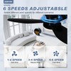 ZOEYON Small Ceiling Fan with Light - 35 Inch Flush