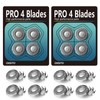 OXSITO 8Packs Pro 4 Head Replacement Blades for Bald Head