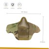 OneTigris 6" Tactical Foldable Half Face Mask Protective Mesh Mask
