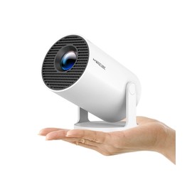 Mini Projector 4K Supported, Android 11 Portable Projector with WiFi 6 and Bluetooth 5.4, Automatic Keystone Correction, 180 Degree Rotation, 1080P Smart Projector Home Cinema / Outdoor Projector for