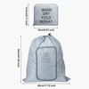 2 Pcs Travel Laundry Bag Washable Dirty Clothes Bag with