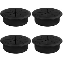 THETAG Cable Grommets Plastic Flexible Cable Grommet 60 mm Pack of 4 Cable Grommets Cable Hole Cover for Desk Computer Desk Worktops Furniture