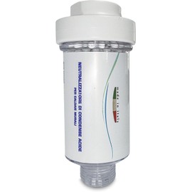 WK 3/4" MF Condensate Exhaust Filter Neutralizer - Made in Italy - White