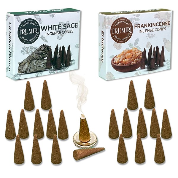 Incense Cones - Combo Pack of 20 Cone Incense -