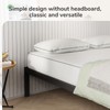 Novilla King Size Bed Frame, Metal Platform Bed Frame, Wood
