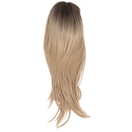 Front Lace Wig Bangs Long Straight Blond Hair Synthetic Heat Resistant Fiber Hair for Women 70cm MQF288 1