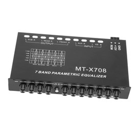 DOITOOL Digital Car Equalizer 7 Band Car Audio Eq for Stereo System Voice Equalizer Easy Tone Adjustment