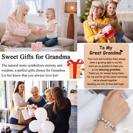 Shine River Grandma Bracelet - Birthday & Mothers Day Gift for Grandma or Nana