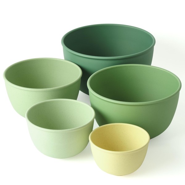 Bamboozle Mixing Bowls | 5 Piece Plant-Based Nesting Bowl Set