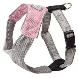 Doggles Overhead Pink Gray Dog Harness Reflective V Mesh Style by Doggles XS