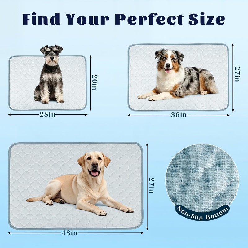HOBBTREE Dog Cooling Mat, Waterproof Cooling Pads for Dogs &