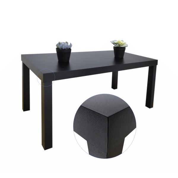 FixtureDisplays Black Coffee Table End SideTable Living Room Furniture Light