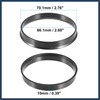 VekAuto 70.1mm to 66.1mm Universal Car Hub Centric Rings Black