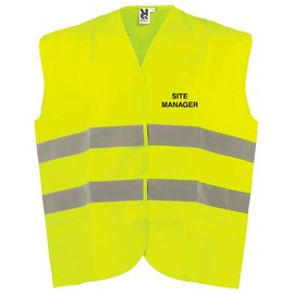 V Safety Unisex Adjustable Hi-vis Vest Hi Vis, Yellow, M-L UK