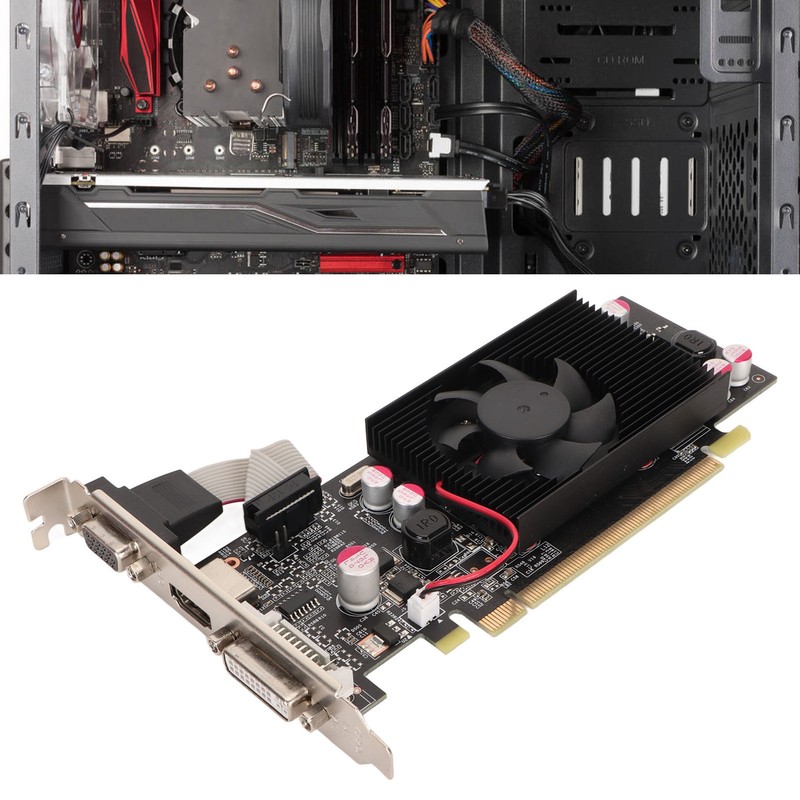 GT210 1G DDR2 64bit Graphics Card Support DVI VGA HD