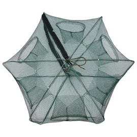 Alomejor Trampa de Red de Pesca Automática, Diseño de Nylon de Apertura