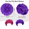 MELTU 1 Pack Hair Bonnet for Sleeping, Satin Bonnet with