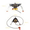 3-Core Burner Camping Stove 6800W Hiking Gas Stove Propane Butane