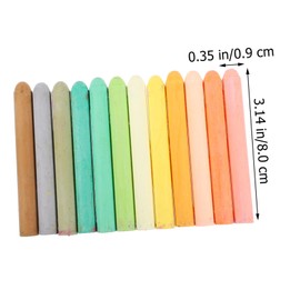 Parliky 24pcs Dustless Water Soluble Chalk Set with Holders Non Toxic Comfortable Grip Chalks for Adults for Blackboard Sidewalk Art and Classroom Use