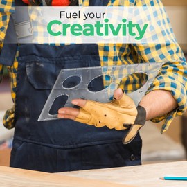 Router Templates - Set of 2-18 in 1 Inlay Template Kit - Router Jig Templates - Durable and Precision-Crafted - Decorative Stencil Tool for Woodworking