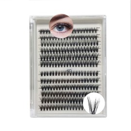 False Eyelashes 240pcs Mixed Tray 30&40D C Curl, Stunning & Natural Ultra-Lightweight & Comfortable, 0.07mm Black, Easy Self-Application, Lasts 5-7 Days