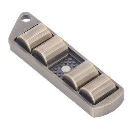 Fidget Slider, Pea Pod Magnetic Metal Fidget Toys para Adultos, ADHD Autismo Ansiedad Stress Relief Slider Juguete Sensorial, Juguetes de Escritorio de Oficina (Dorado)