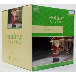 Christmas Inflatable Led Lighted 10 Ft Tall Animated Waving Santa Claus