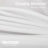 Deconovo Solid Faux Linen Square Tablecloth Water Resistant Table Cloth