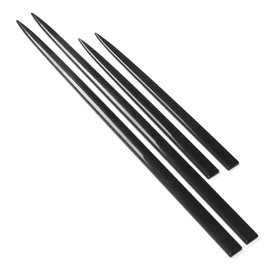 TOPINCN 4PCS Protector Universal de Puerta de Coche, Accesorio de Estilizado para la Parte Lateral del Vehículo en Negro Brillante sin Desvanecimiento con Adhesivo Fuerte para la