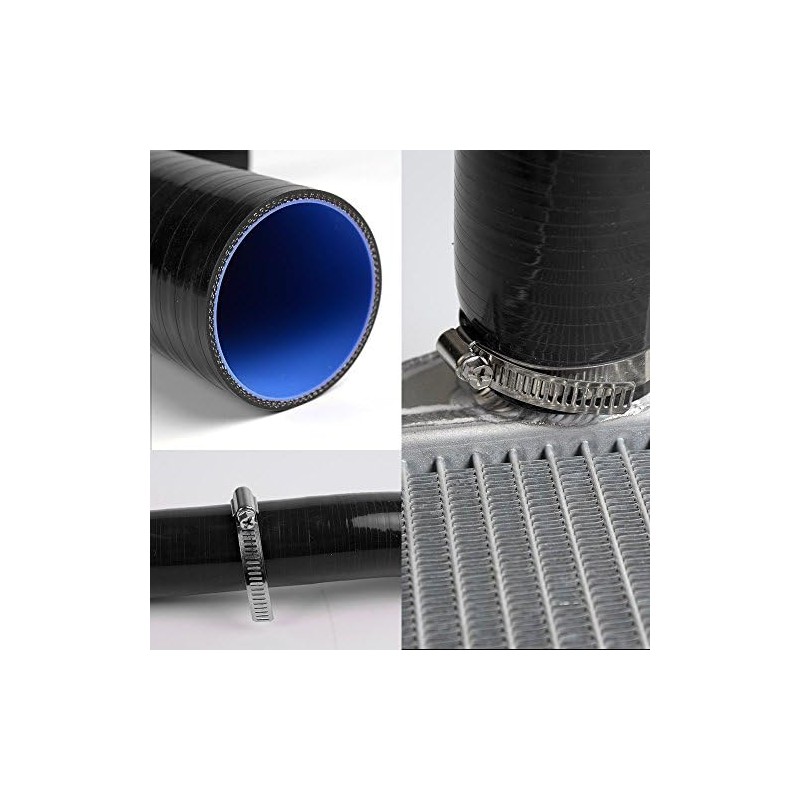 G-PLUS Silicone Radiator Coolant Hose Pipe Kit Clamps Compatible with