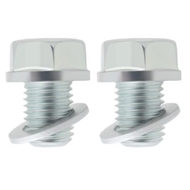 eMagTech 2Set Motorcycle Sump Bolt Plug M12*1.5 with Washer, Oil Drain Plug 92800-12000, 90407-259-000 Compatible with Honda CBF600 CBF1000 CBR125 CBR250 CBR600F