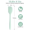 Mint Green Rubber Spatula for Kitchen Use, 10.8In Silicone Spatulas