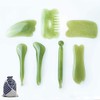 7 Pieces Gua Sha Scraping Massage Tool,Natural Resin GuaSha Tool