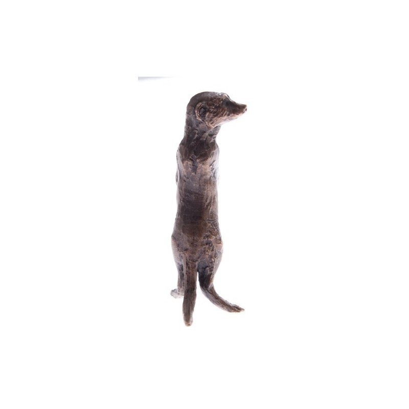 Butler & Peach - Solid Bronze Miniature Meerkat Standing