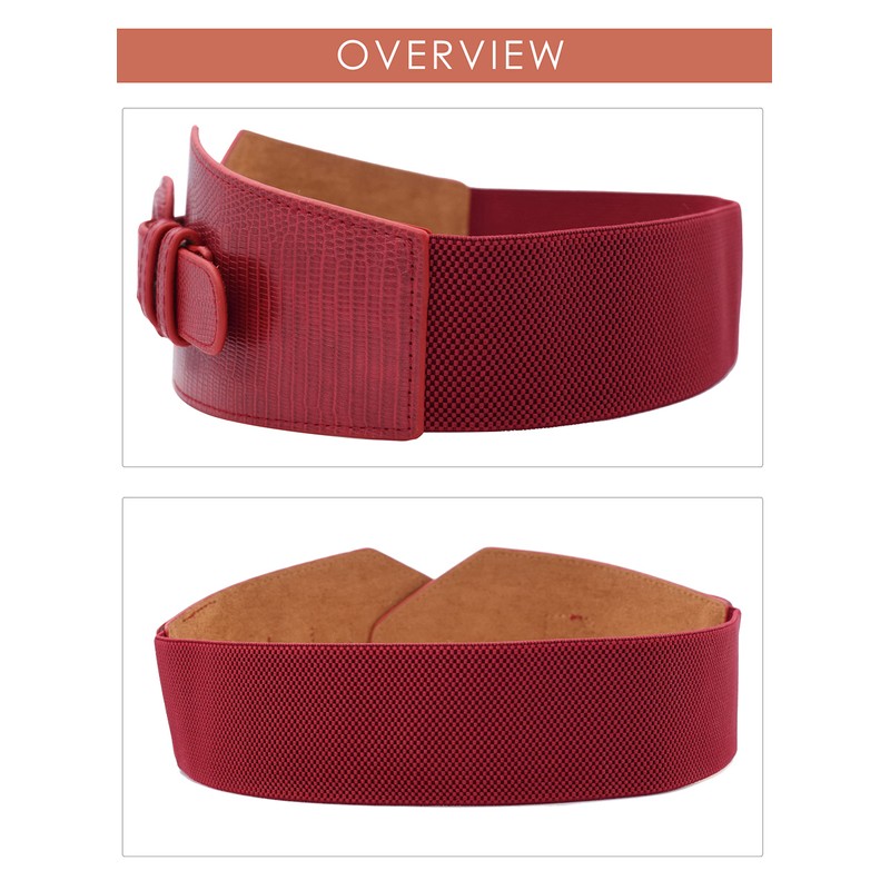 TeeYee Women's Elastic Belt Wide Waist Belt Adjustable Stretchy Medieval