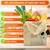 5Pcs Cute Reusable Grocery Bags in Pouch - Animal Bag