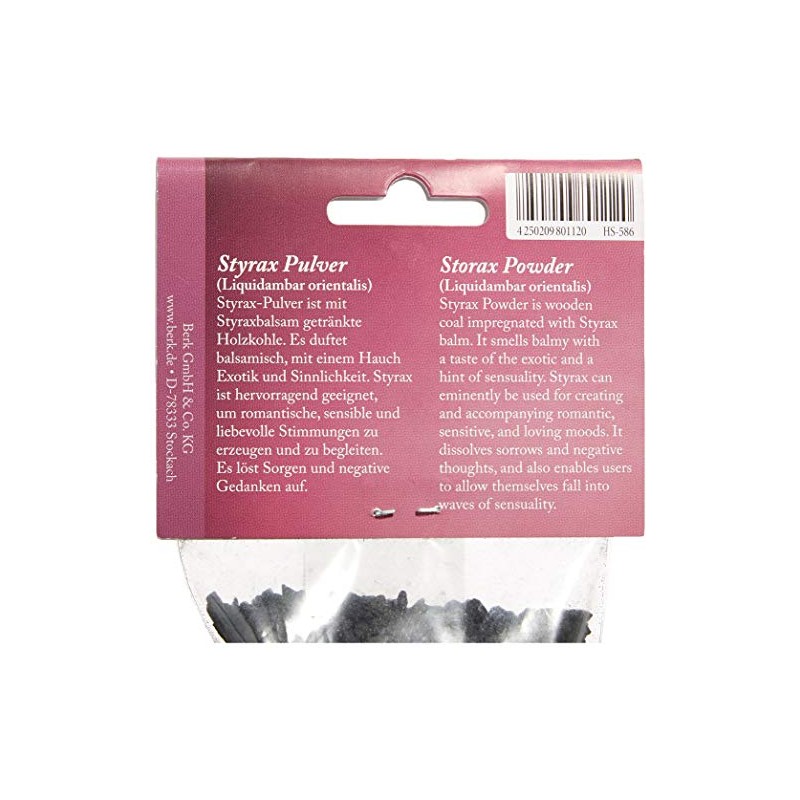 Berk - Inner Worlds Pure Resins Styrax Incense